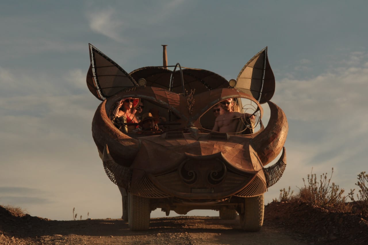 The mighty pig art car